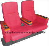 Cinema Seating/Cinema Chair/Cinema Seat a Armrest with Two Cup Holders No. Ms-6826