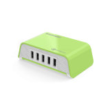 Portable USB Travel Charger with 8A 40W 5 Port Hub QC2.0