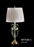Graceful Crystal Brass Table Lamp Decoration (WT7106-1)