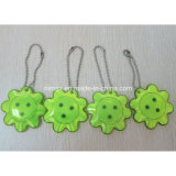 Flower Neon Yellow Reflective Keychains/Key Chains