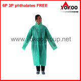 Waterproof Long PVC Raincoat for Woman