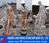 Marble Stone Lady Statue Carving for Garden