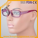 Clear Purple Plastic Eyeglasses Frames Optical Eyewear (2518)