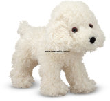 Stuffed Plush Pure White Dog Toys