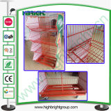 Wire Stacking Basket Display Stand for Supermarket