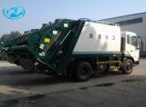 Compactor Garbage Truck 6cbm, Rear Loading and Discharing