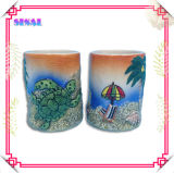 Ceramic Embossed Shot Glass, Souvenir Cups