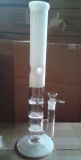 Honeycomb Glass Pipe, 45cm White Jade Glass Pipe