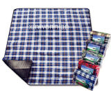 High Quality Picnic Waterproof Fleece Blanket with Handle (XWN-YC012)