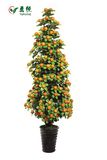 Yy 0478 Hot Sale 5.58 Ft Artificial Orange Tree Bonsai for Wholesale