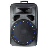 15 Inch Portable Plastic Box Speaker ABS Material with Rechargeable Battery and Amplifier Good Sound Big Power