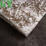 Home Textile Crumple Shiny Velvet Polyester Fabric