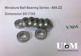 Miniature Ball Bearing (689ZZ) , Ball Bearing, Rolling Bearing