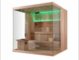 Monalisa New Design Luxury 1-2 Person Dry Sauna Room with LED Imported Sauna Wood