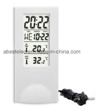 Wire Indoor and Outdoor Temperature Clock