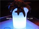 Indoor&Outdoor PE Waterproof Colorful LED Planters& Flowerpots