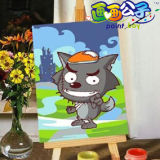 Chinese Cartoon DIY Oil Paint by Numbers