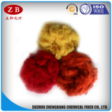 Solid Recycled Polyester Staple Red Pet Fiber PSF