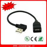 Micro USB Male Right Angle to Type-a Male Data Cable