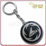 Promotion Round Shape Plastic Rubber Key Chain