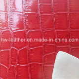 Crocodile Grain PVC Leather for Sofa Hw-865