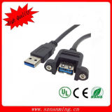 USB 3.0 Panel Mount Cable Male to Female