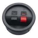 RoHS Round Back ABS Audio Terminal Cup (DH-0244)