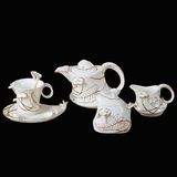 21PCS Golden Calla Lily Coffee Set (3009-1A)