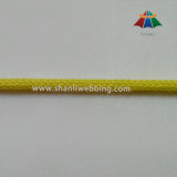 3mm Yellow Polyester Cotton Braided Rope