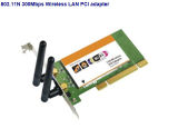 802.11n 300Mbps Wireless LAN PCI Adapter