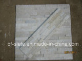High Quality White-Beige Quartz Slate Wall Cladding Stone