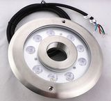 9PCS 27watt Stainless Steel LED Fountain Light