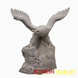 Natural Granite Stone Eagle Sculpture (XMJ-EG04)