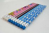 Wooden Pencil with Eraser, Hot Foil Pencils with Eraser
