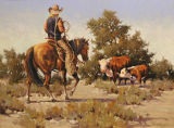 Cow Boy Oil Painting