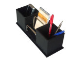 Leather/Metal Office Desk Organizer Set (A09-019)