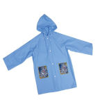 Simple Children Blue Cheap PVC Rain Coat