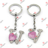 Enamel Purple Heart Metal Keychain/Alphabet Key Chain (KR15121422)