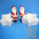 Christmas Home Decoration Ceramic Arts and Crafts Candle Holders