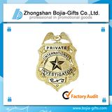 Gold Electroplating Metal Pin Badge with Custom Logo (BG-BA271)