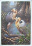 Animal Oil Painting -Crane