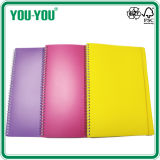 Colored PP Cover Spiral Notebook