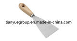 Putty Knife Wooden Handle with Hole