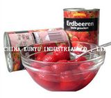 Canned Strawberry in Glass Jar