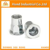 Flat Head Half Hex Open End Rivet Nut Fastener