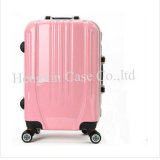 The Pink PC Firm Luggage with Wheels and Handle (hx-q031)