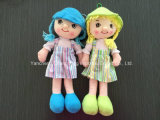 Plush Girl Doll with Cute Dresses