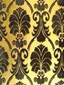 High Quality Velvet Flocked Wallpaper with Gold Leaf Surface