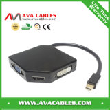 High Quality 3-in-1 Mini Dp to HDMI/VGA/DVI Adapter Cable