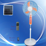 16 18 Inch Solar Fan Rechargeable Fan with LED Light & USB (MY--18D)